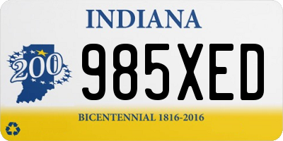 IN license plate 985XED