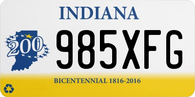IN license plate 985XFG