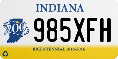 IN license plate 985XFH