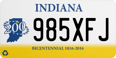 IN license plate 985XFJ