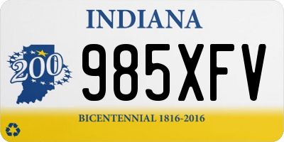 IN license plate 985XFV