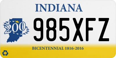 IN license plate 985XFZ