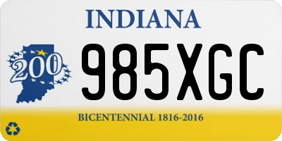 IN license plate 985XGC