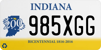 IN license plate 985XGG