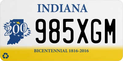 IN license plate 985XGM