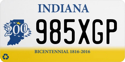 IN license plate 985XGP