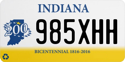 IN license plate 985XHH