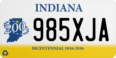 IN license plate 985XJA