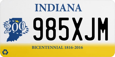 IN license plate 985XJM