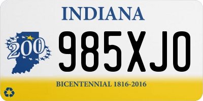 IN license plate 985XJO