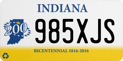 IN license plate 985XJS