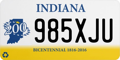 IN license plate 985XJU