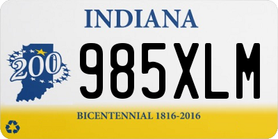 IN license plate 985XLM