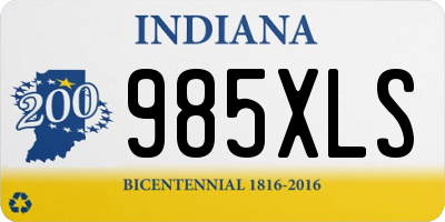 IN license plate 985XLS