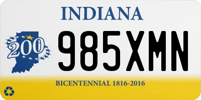 IN license plate 985XMN