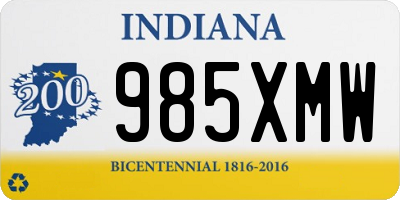 IN license plate 985XMW