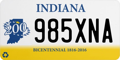 IN license plate 985XNA