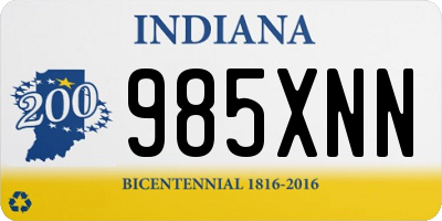 IN license plate 985XNN