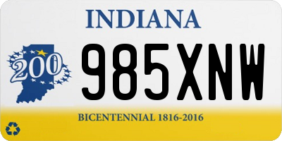 IN license plate 985XNW