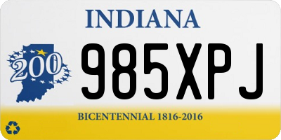 IN license plate 985XPJ