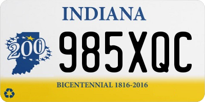 IN license plate 985XQC