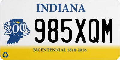 IN license plate 985XQM