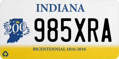 IN license plate 985XRA