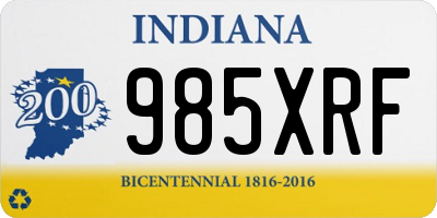 IN license plate 985XRF