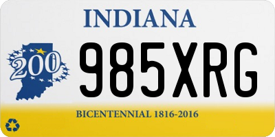 IN license plate 985XRG