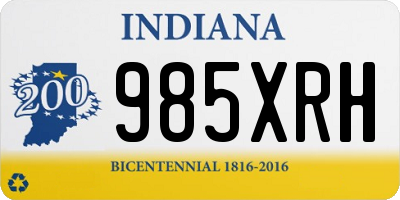 IN license plate 985XRH