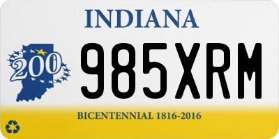 IN license plate 985XRM