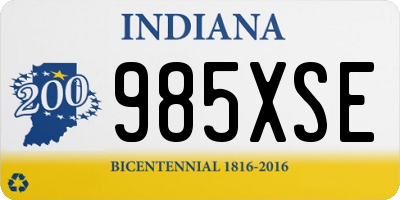 IN license plate 985XSE