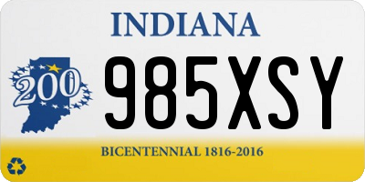 IN license plate 985XSY