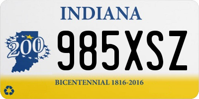 IN license plate 985XSZ