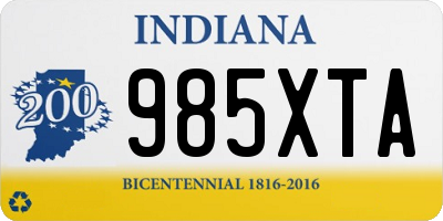 IN license plate 985XTA