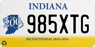 IN license plate 985XTG