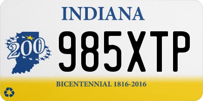 IN license plate 985XTP