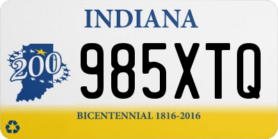 IN license plate 985XTQ