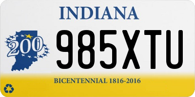 IN license plate 985XTU