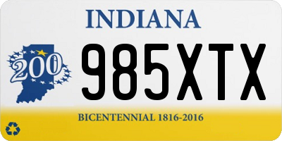 IN license plate 985XTX