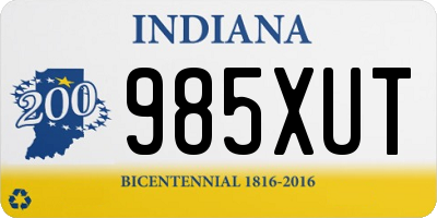 IN license plate 985XUT