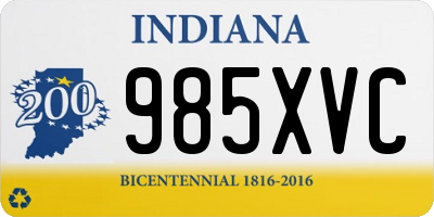 IN license plate 985XVC