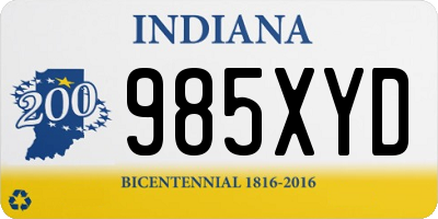 IN license plate 985XYD