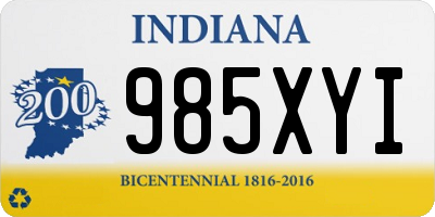 IN license plate 985XYI