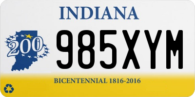 IN license plate 985XYM