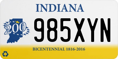 IN license plate 985XYN