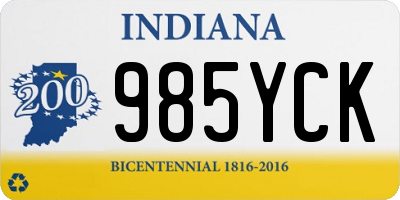 IN license plate 985YCK