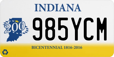 IN license plate 985YCM