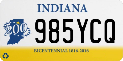 IN license plate 985YCQ
