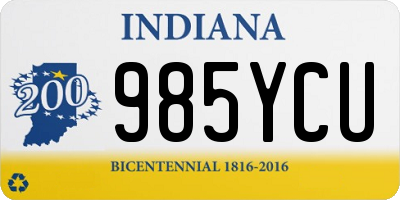 IN license plate 985YCU